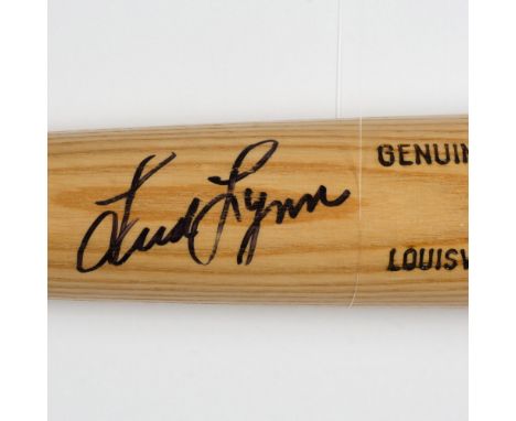 Fred Lynn signed LS Hillerich and Bradsby Co. bat with PSA/DNA sticker. This item comes in a plastic protective case that mea