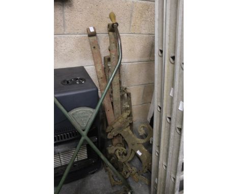 Large ornate gate hinges etc