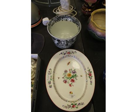 Copeland Spode Italian Planter (F957) and Spode Floral Server Reg No 653635