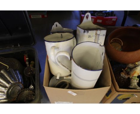 Collection of French enamel Lavabos