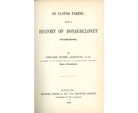 Ulster interest: Griffith (Richard) Geological and Mining Surveys of the Coal Districts of Counties of Tyrone and Antrim in I