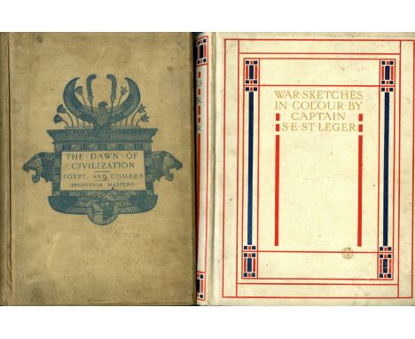 Travel etc: Maspero (G.) The Dawn of Civilization - Egypt and Chaldaea, sm. folio L. 1894. First Edn. Ed. by A.H. Sayce, fold