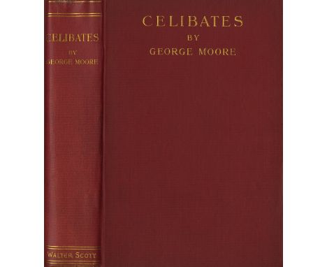 A Superb CopyMoore (George) Celibates, 8vo L. (Walter Scott) 1895. First Edition, pp [8] + 559, + [1] + cat. 8pp, t.e.g., ori