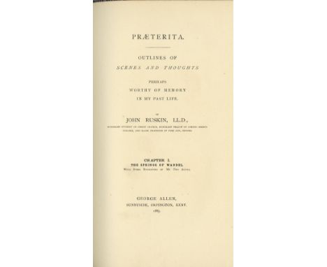 Ruskin (John)ed. Roadside Songs of Tuscany, trans & illus. by Francesca Alxander. Lg. 4to Orpington 1885. 20 lg. plts., cont.