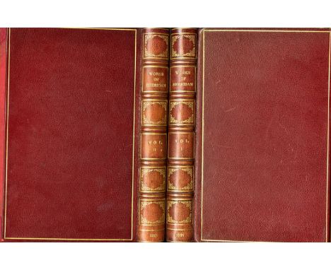 [Moore (Thos.)] The Works of the Late Rt. Hon. Richard Brinsley Sheridan, 2 vols. 8vo L. 1821. First Edn., port. frontis Vol.
