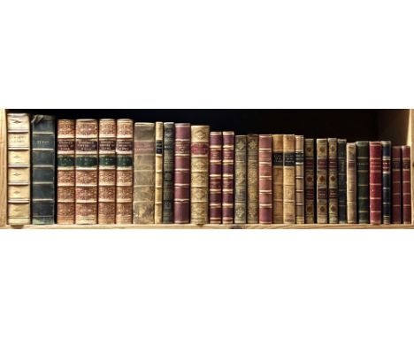 Fine Bindings: Mommsen (Theodore) The History of Rome, 4 vols. 8vo L. 1868. Full crimson mor., tooled gilt spines; The Works 