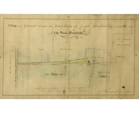 Manuscript MapMap: Portobello, Dublin. Nevill (A.R.) City Surveyor, A Map of the Ground intended to be Exchanged with Joseph 