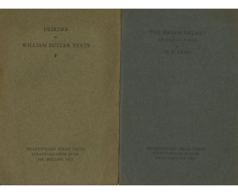 Theatre EditionsYeats (W.B.) The Green Helmet, Stratford-upon-Avon (Shakespeare Head Press) 1911, First Theatre Edn;  also De