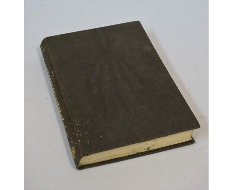 James Bond "Thunderball"  First edition by Ian Fleming, printed by Jonathan Cape, London 1961, with brown board cover, lackin