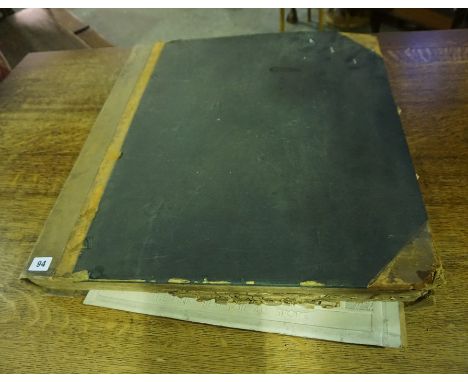 A Large Antique Ledger Containing Newspaper Cuttings, Relating to Edinburgh, circa 1906