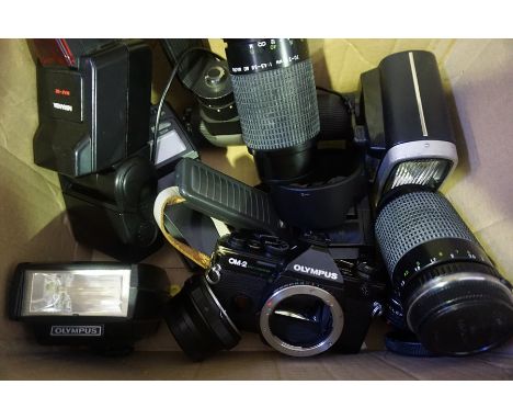 A Mixed Lot of Vintage Camera Equipment, To include lenses, light metres etc, (8) 