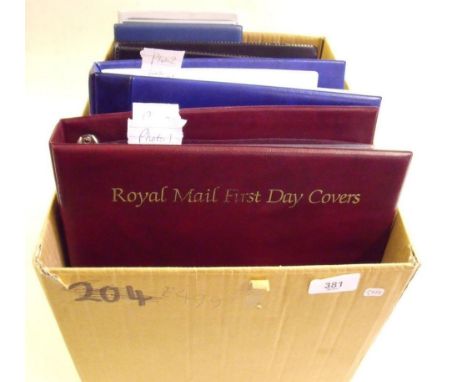 Five First Day Cover albums of GB issues 1965 - 96, mostly bureau postmarked material with typed addresses and in excellent c