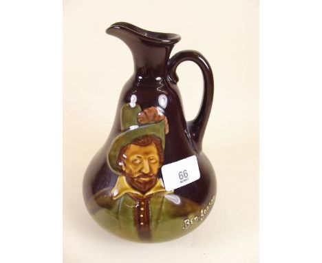 A Royal Doulton Kingsware flask 'Ben Johnson' - 20cm tall