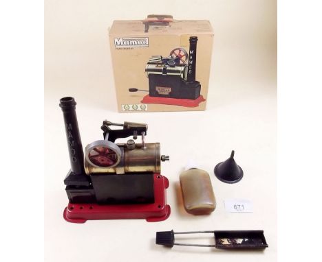 A 1960's Mamod static steam engine - boxed