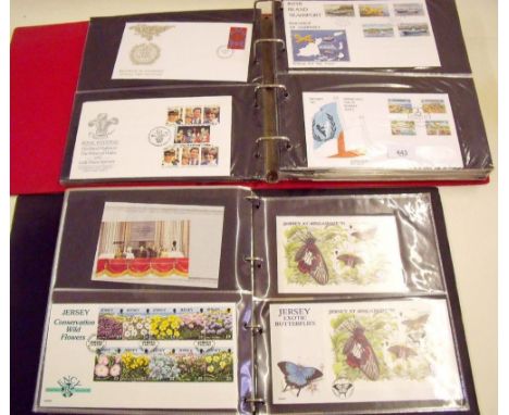 Stamps: Two albums of high grade Channel Islands and Isle of Man First Day and commemorative covers, mostly special postmark 