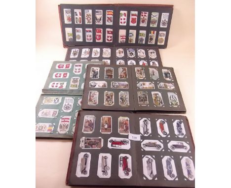 Cigarette cards - various sets/part sets in five Old Time albums including Smiths Famous Explorers (set), Wills Portrait of E