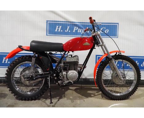 Cotton Cobra scrambler. 250cc. Villiers Starmaker engine, electronic ignition. C/w spare parts list. 