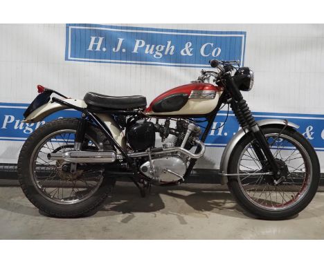 Triumph Tiger Cub SL replica motorcycle. 1964. 199cc. ET ignition system. Runs. Has had light restoration. Reg. CCN 930B. V5 