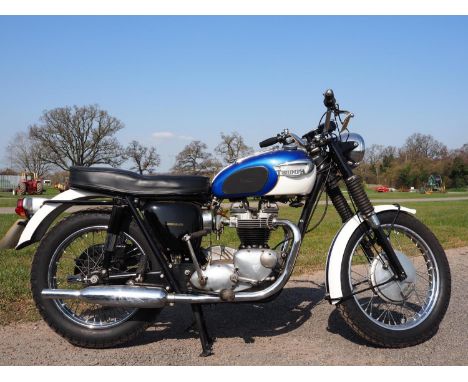 Triumph TR6 Trophy motorcycle. 1966. Matching engine and frame no. TR6RDU40711. Originally supplied on 16th May 1966 to Trico