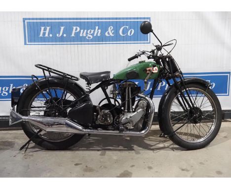 BSA L31-6 motorcycle. 1931. 349cc. Frame No. Y5/556. Engine No. Y6/298. Reg. LXS 588. V5 