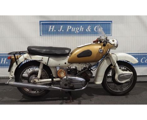 Ariel Arrow motorcycle. 250cc. 1961. Reg. NVS 274. V5 