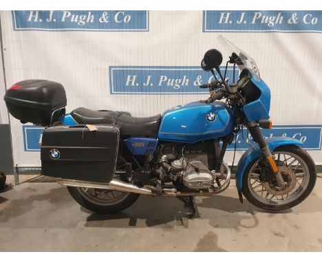 BMW R65 motorcycle. 650cc. 1962. Matching frame and engine numbers. Property of a deceased estate. C/w full set of panniers. 