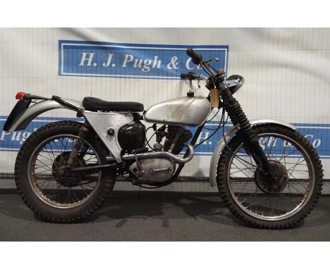 Triumph Tiger Cub trials motorcycle. 200cc. 1962. Engine turns over. Reg. 576 XVP. V5 