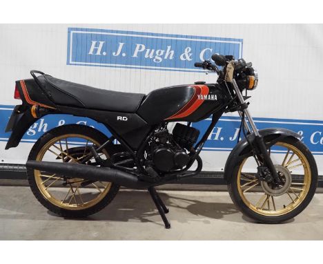 Yamaha RD50 moped. 1983. Matching frame and engine numbers. Reg. A954 VKG. V5 and keys 