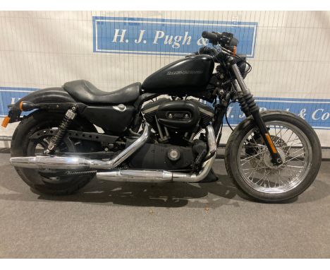 Harley Davidson Sportster motorcycle. Approx 2010. No docs just receipt, Engine number LE26405505. Needs key code and battery