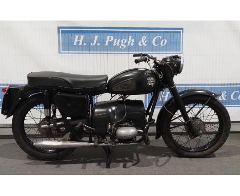 Velocette Valiant motorcycle. 200cc. 1960. Engine turns over. Reg. 363 XVT. V5 