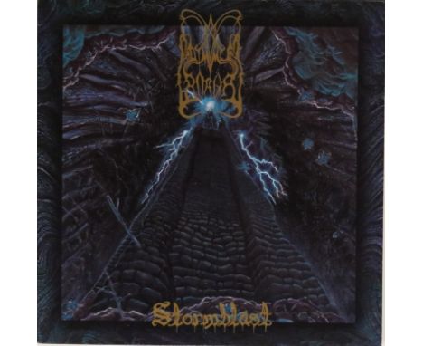 DIMMU BORGIR - STORMBLAST LP (ORIGINAL UK PURPLE VINYL PRESSING LP - CACOPHONOUS RECORDS NIHIL 12LP). The bone crunching orig
