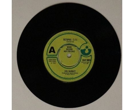 SYD BARRETT (BARRATT) - OCTOPUS 7" DEMO (ORIGINAL UK RELEASE - HARVEST HAR 5009). Super scarce original UK demo of the 1969 7
