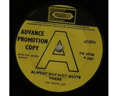 THE TRAFFIC JAM - ALMOST BUT NOT QUITE THERE 7" DEMO (PICCADILLY 7N 35386). Fab copy of this top pre-Status Quo rarity, this 
