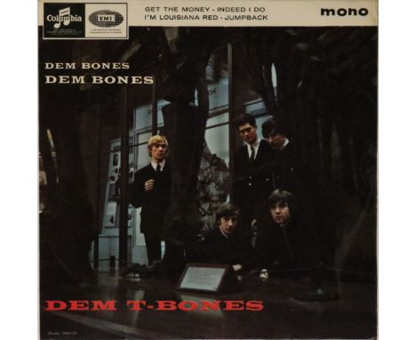 GARY FARR AND THE T-BONES - DEM BONES DEM BONES DEM T-BONES EP (COLUMBIA SEG 8414). The electric 1965 EP from Gary Farr and T