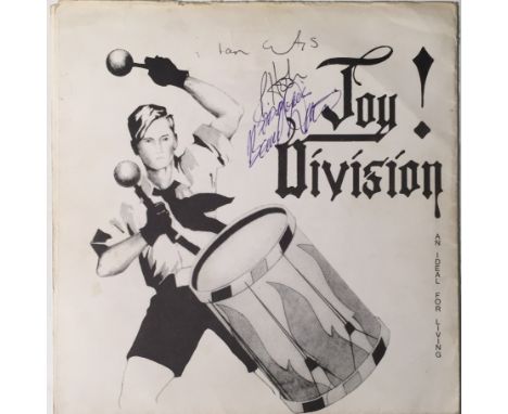 JOY DIVISION - AN IDEAL FOR LIVING - SIGNED ORIGINAL 7" (ENIGMA RECORDS - PSS 139). Amazing to see signed copy of the debut f