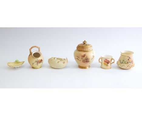 Collection of Royal Worcester pots, vases, dishes, potpourri vase