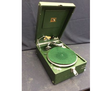 A mid 20th century portable Picnic record player