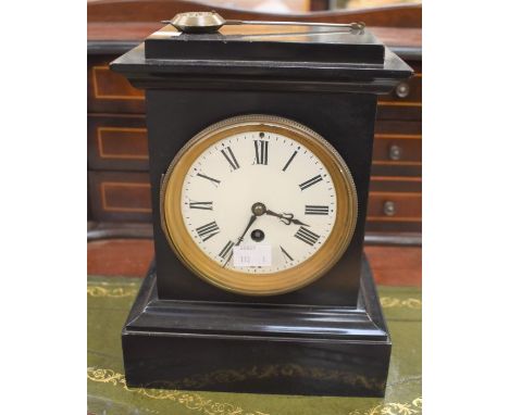 Late 19th Century French slate mantle clock