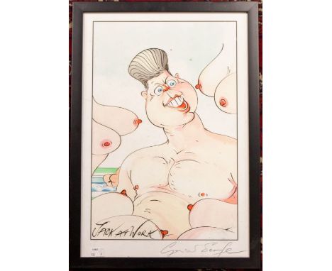 Gerald Scarfe (b.1936)Jack at Work  (John F Kennedy) lithograph, 47.5 x 32cmsigned in pencil on mount, with Certificate limit