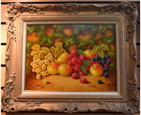 A pair of oil on boards by JF Smith, ex Royal Worcester artist