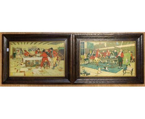 Collection of prints to include:after Van Dyk, triple portrait of Charles IA View of the Royal Palace of his Catholick Majest