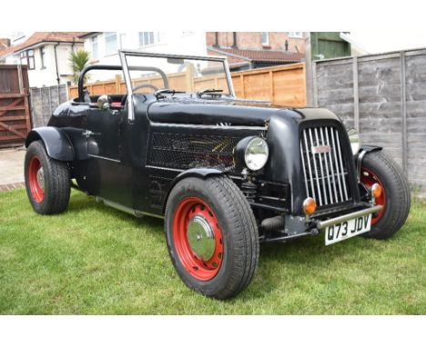 A 1984 Dutton V8 hot rod inspired kit car, registration number Q73 JDV, black. Our vendor has taken inspiration from the 1920