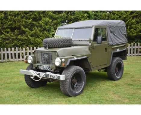 A 1974 Land Rover Series III military lightweight 1/2 ton utility truck, registration number HHO 198S, chassis number 9510289