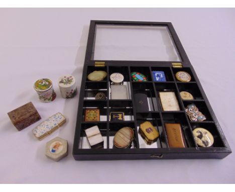 A quantity of pill and patch boxes of various shape and forms  (23)