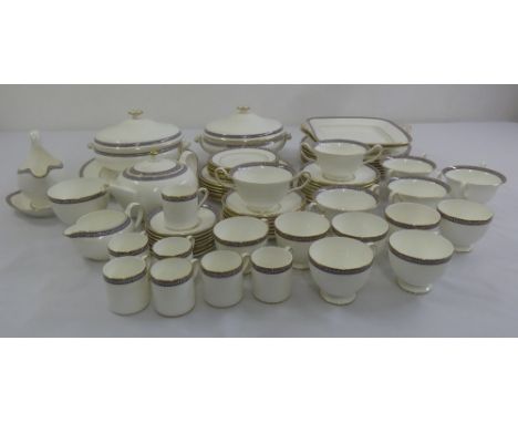 Wedgwood Palatia R4700 part dinner service to include plates, bowls, serving dishes, cups and saucers (70)