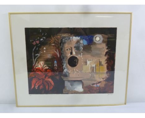 John Piper framed and glazed limited edition polychromatic serigraph 96/100, signed bottom right, 45 x 58.5cm