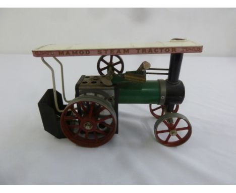 Mamod steam tractor, model of a traditional English traction engine