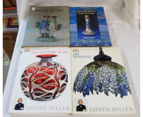 Four antiques reference books comprising Moorcroft Winds of Change by Fraser Street - ISBN 0952891328, A Collector's History 