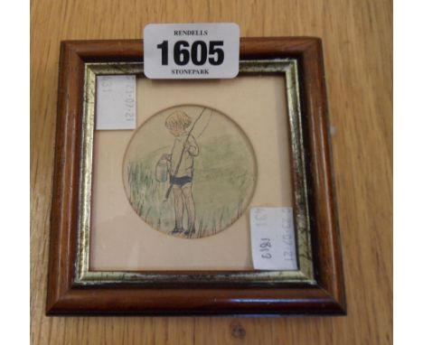 After E.H. Shephard: a framed miniature Christopher Robin print