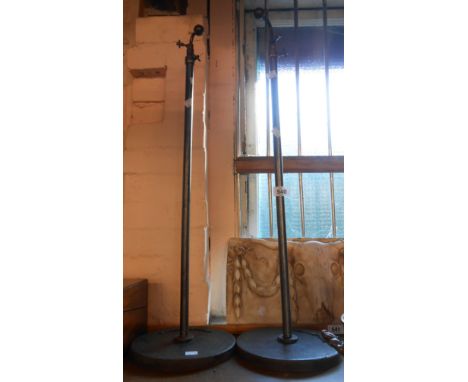 A pair of late 19th Century photographic studio light stands - marked to base Boardman-Soho